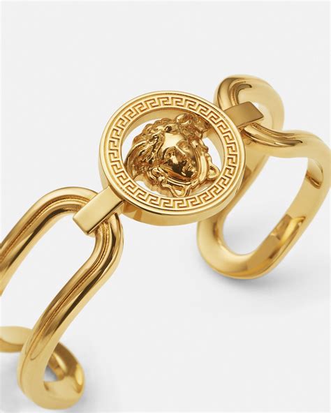 bracelet en or versace|versace bracelet medusa.